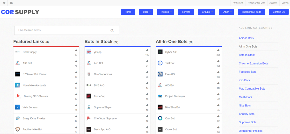 sneaker raffle bots