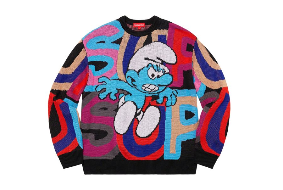 supreme x smurfs hoodie