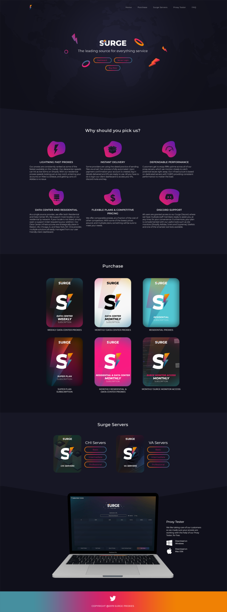 surge studio website